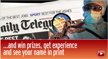Win prizes, get experience and see your name in print